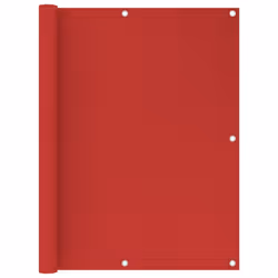 vidaXL Balcony Screen Red 120x500 cm HDPE Balcony Privacy Protective Screen