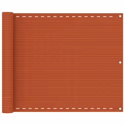 vidaXL Balcony Screen Orange 75x300 cm HDPE Garden Outdoor Privacy Screen