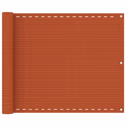 vidaXL Balcony Screen HDPE Outdoor Garden Protective Fence Privacy Sunshade - orange, 75 x 400 cm