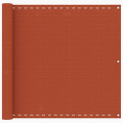 vidaXL Balcony Screen Orange 90x500 cm HDPE Outdoor Privacy Garden Sunshade