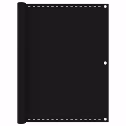 vidaXL Balcony Screen Black 120x400 cm HDPE Garden Outdoor Privacy Screen