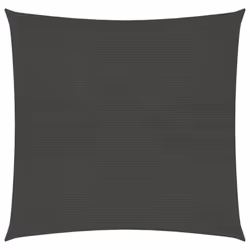 vidaXL Sunshade Sail 160 g/m² Anthracite 2.5x2.5 m HDPE Outdoor Sunscreen