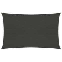 vidaXL Sunshade Sail 160 g/mÂ² Anthracite 3x4.5 m HDPE Garden Canopy Awning