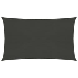 vidaXL Sunshade Sail 160 g/mÂ² Anthracite 3x5 m HDPE Garden Patio Canopy Awning