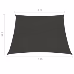 vidaXL Sunshade Sail 160 g/mÂ² Anthracite 3/4x3 m HDPE Garden Sunscreen Canopy - Additional view 5