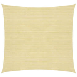 vidaXL Sunshade Sail 160 g/mÂ² HDPE Patio Sunscreen Outdoor Canopy Party Tent - beige, 2.5 x 2.5 m