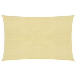 vidaXL Sunshade Sail 160 g/mÂ² Beige 2x3.5 m HDPE Outdoor Sunscreen Canopy