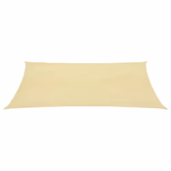 vidaXL Sunshade Sail 160 g/mÂ² Beige 3.5x5 m HDPE Garden Awning Sun Sail Tarp