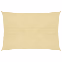 vidaXL Sunshade Sail 160 g/mÂ² Beige 4x7 m HDPE Garden Awning Canopy Sunscreen