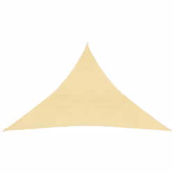 vidaXL Sunshade Sail 160 g/mÂ² Beige 2.5x2.5x3.5 m HDPE Garden Awning Sunscreen
