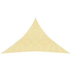 vidaXL Sunshade Sail 160 g/mÂ² Beige 2.5x2.5x3.5 m HDPE Garden Awning Sunscreen