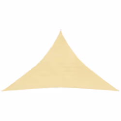 vidaXL Sunshade Sail 160 g/mÂ² Beige 3x3x4.2 m HDPE Garden Awning Sun Sail Tarp