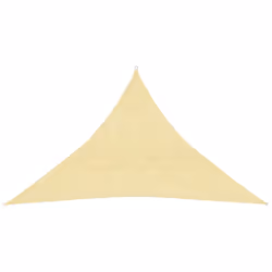 vidaXL Sunshade Sail Beige 4x4x5.8 m HDPE Sunscreen Sail Tarp Shade Canopy