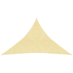 vidaXL Sunshade Sail Beige 4x4x5.8 m HDPE Sunscreen Sail Tarp Shade Canopy