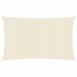 vidaXL Sunshade Sail 160 g/mÂ² Cream HDPE Outdoor Canopy Garden Patio Awning