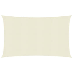 vidaXL Sunshade Sail 160 g/mÂ² Cream HDPE Outdoor Canopy Garden Patio Awning