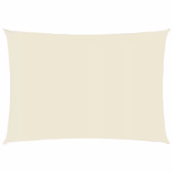 vidaXL Sunshade Sail 160 g/mÂ² Cream 3x4 m HDPE Garden Patio Canopy Awning
