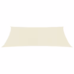vidaXL Sunshade Sail 160 g/mÂ² Cream 3x5 m HDPE Garden Patio Canopy Awning