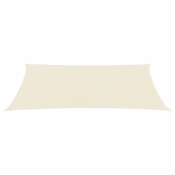 vidaXL Sunshade Sail 160 g/mÂ² Cream 3.5x4.5 m HDPE Garden Patio Canopy Awning - Additional view 2