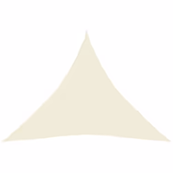 vidaXL Sunshade Sail 160 g/mÂ² Cream HDPE Outdoor Canopy Garden Patio Awning