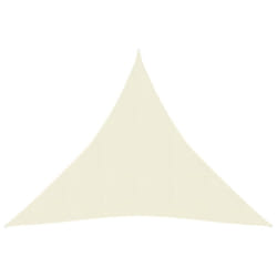 vidaXL Sunshade Sail 160 g/mÂ² Cream HDPE Outdoor Canopy Garden Patio Awning