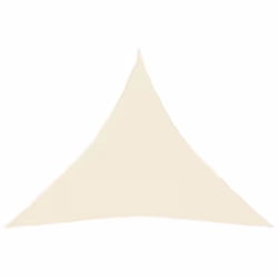 vidaXL Sunshade Sail Cream 4.5x4.5x4.5 m HDPE Sunscreen Sail Tarp Shade Canopy