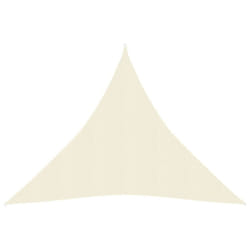 vidaXL Sunshade Sail Cream 4.5x4.5x4.5 m HDPE Sunscreen Sail Tarp Shade Canopy