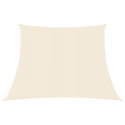 vidaXL Sunshade Sail 160 g/mÂ² Cream 3/4x2 m HDPE Balcony Sunscreen Canopy
