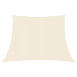 vidaXL Sunshade Sail 160 g/mÂ² Cream 3/4x3 m HDPE Outdoor Sunscreen Canopy