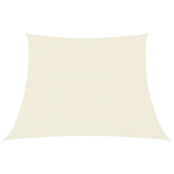 vidaXL Sunshade Sail 160 g/mÂ² Cream 3/4x3 m HDPE Outdoor Sunscreen Canopy
