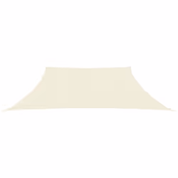 vidaXL Sunshade Sail 160 g/mÂ² Cream 3/4x3 m HDPE Outdoor Sunscreen Canopy