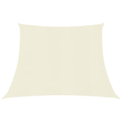 vidaXL Sunshade Sail 160 g/mÂ² Cream 4/5x3 m HDPE Balcony Sunscreen Canopy