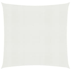 vidaXL Sunshade Sail 160 g/mÂ² White 5x5 m HDPE Outdoor Garden Patio Sunscreen