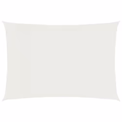 vidaXL Sunshade Sail 160 g/mÂ² White 2.5x3 m HDPE Outdoor Garden Sunscreen