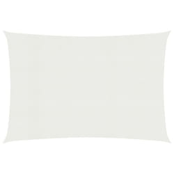 vidaXL Sunshade Sail 160 g/mÂ² White HDPE Outdoor Canopy Garden Patio Awning