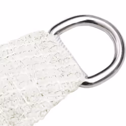 vidaXL Sunshade Sail 160 g/mÂ² White HDPE Outdoor Canopy Garden Patio Awning - Additional view 3