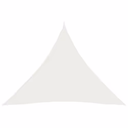 vidaXL Sunshade Sail 160 g/mÂ² White 4x4x4 m HDPE Outdoor Garden Sunscreen