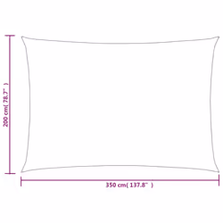 vidaXL Sunshade Sail Canopy Screen Balcony Awning Canopy HDPE Rectangular - light green, 2 x 3.5 m