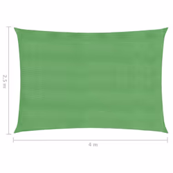 vidaXL Sunshade Sail 160 g/mÂ² Light Green 2.5x4 m HDPE Garden Sunscreen Canopy - Additional view 5