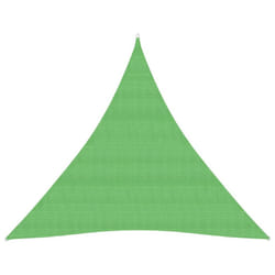 vidaXL Sunshade Sail 160 g/mÂ² Light Green 4x4x4 m HDPE Patio  Sunscreen Canopy