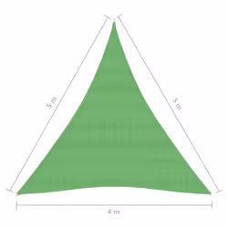 vidaXL Sunshade Sail 160 g/mÂ² Light Green 4x5x5 m HDPE Patio Sunscreen Canopy - Additional view 5