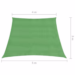 vidaXL Sunshade Sail Light Green Patio Shade Screen Shade Canopy Sun Sail Tarp - Additional view 5