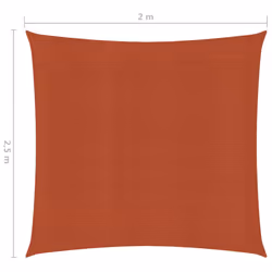 vidaXL Sunshade Sail Canopy Screen Balcony Awning Canopy HDPE Rectangular - terracotta, 2 x 2.5 m - Additional view 3