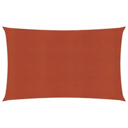 vidaXL Sunshade Sail 160 g/mÂ² Terracotta 2x5 m HDPE Balcony  Sunscreen Canopy