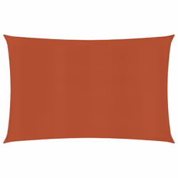 vidaXL Sunshade Sail 160 g/mÂ² Terracotta 2.5x5 m HDPE Patio Sunscreen Canopy