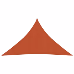 vidaXL Sunshade Sail 160 g/mÂ² Terracotta 3.5x3.5x4.9 m HDPE Sunscreen Canopy