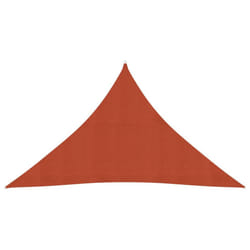 vidaXL Sunshade Sail 160 g/mÂ² Terracotta 3.5x3.5x4.9 m HDPE Sunscreen Canopy