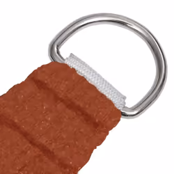 vidaXL Sunshade Sail 160 g/mÂ² Terracotta 3.5x3.5x4.9 m HDPE Sunscreen Canopy