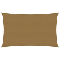 vidaXL Sunshade Sail 160 g/mÂ² Taupe 2x4.5 m HDPE Balcony Sunscreen Canopy