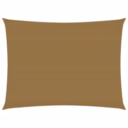 vidaXL Sunshade Sail 160 g/m² Taupe 3.5x4.5 m HDPE Garden Sunscreen Canopy